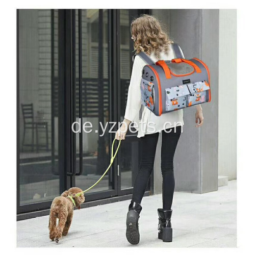 Tragbare Hundetragetasche mit weicher Kiste